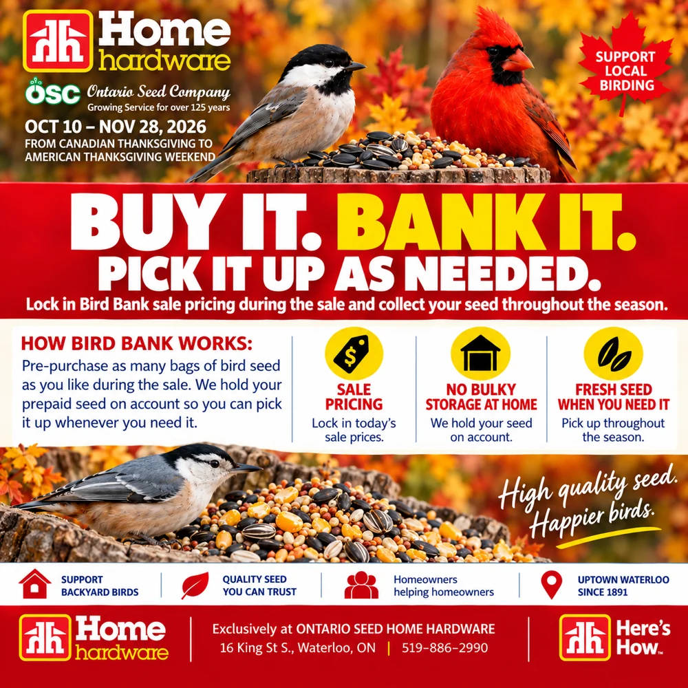 Bird Bank Sale 2026, October 10 to November 28